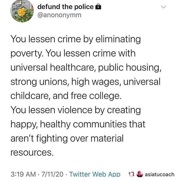 The meme is a humorous commentary on the idea that social justice movements are often criticized for their focus on addressing the root causes of social problems, rather than just providing temporary solutions. The text reads: "You can't just get people to stop being poor by giving them money. You have to change the system that's making them poor."